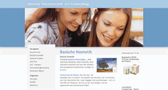 Desktop Screenshot of basische-kosmetik.zentrum-leben.de